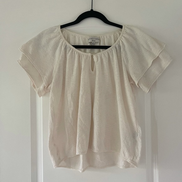 Madewell Short tiered sleeves top - Picture 7 of 9